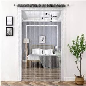 Crystal Beaded Curtain Decor Door Room Divider Hanging Diamond  Beads Hippie